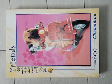 Puzzle Clementoni 500 pezzi Vespa Gatto Cane