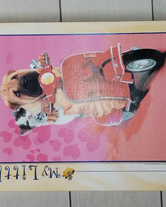 Puzzle Clementoni 500 pezzi Vespa Gatto Cane