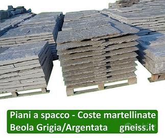 Pavimenti in Beola Grigia - Piani a spacco 