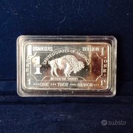 Lingotto Souvenir "Buffalo" 1 Oncia German Silver