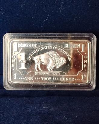 Lingotto Souvenir "Buffalo" 1 Oncia German Silver