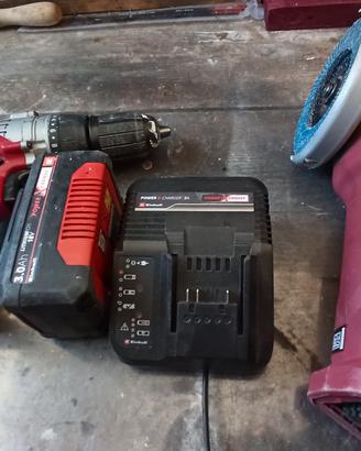 kit trapano e smerigliatrice a batteria Einhell 