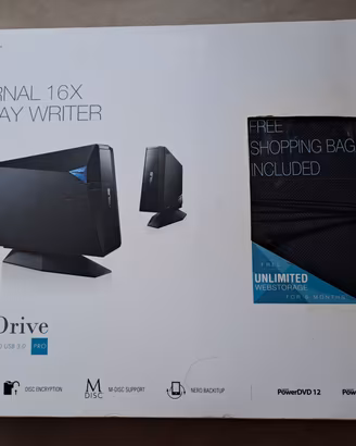 ASUS TurboDrive Masterizzatore Blu-ray16X USB 3.0 