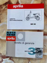 Libretti Aprilia SR 50  anni 1993/94