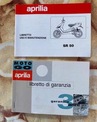 Libretti Aprilia SR 50  anni 1993/94