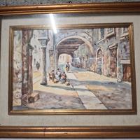 Quadro acquerello Angelo Resi