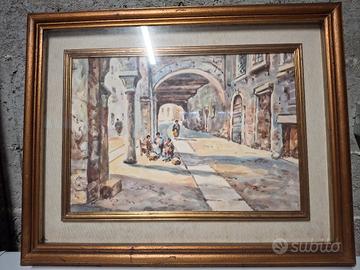 Quadro acquerello Angelo Resi