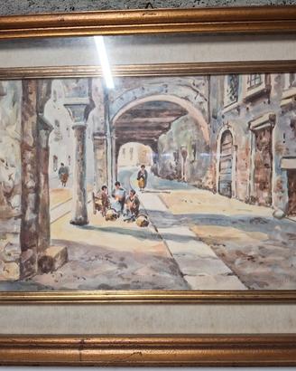Quadro acquerello Angelo Resi