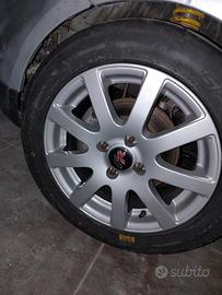 cerchi lega 6,5x15j 4x100 e gomme semislick 