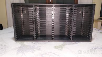 PORTA CD IN LEGNO NERO 60 CD ESPULSIONE AUTOMATICA