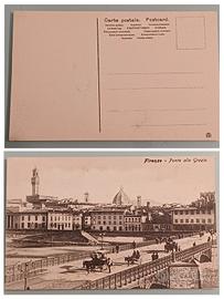 Cartolina storica FirenzePonte alle Grazie.