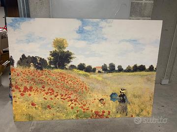 Quadro monet campo papaveri