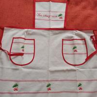 Grembiule da cucina ricamato