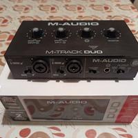 Scheda audio interfaccia USB M-AUDIO M-TRACK DUO