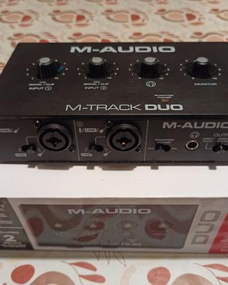 Scheda audio interfaccia USB M-AUDIO M-TRACK DUO