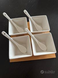 Set aperitivo in porcellana