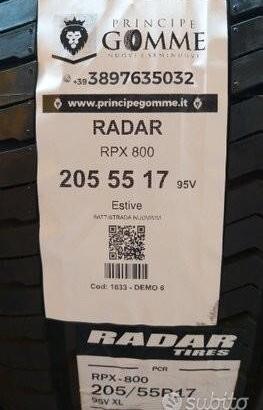 2 gomme 205 55 17 RADAR A1633