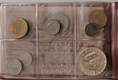 Monete serie divisionale San Marino 1992