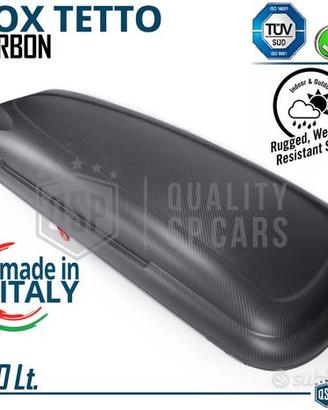 Box Tetto Auto Baule da Viaggio 480LT OMOLOGATO