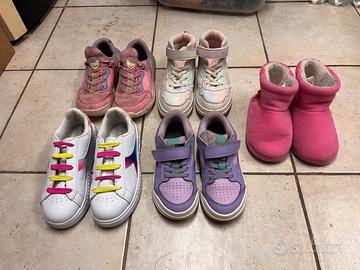 Scarpe bambina varie misure