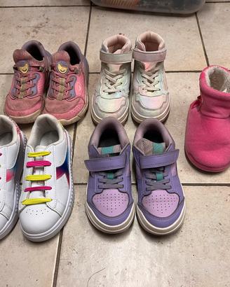 Scarpe bambina varie misure
