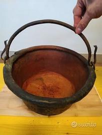 Paiolo in rame antico