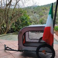 vidaXL Rimorchio da Bici per Animali