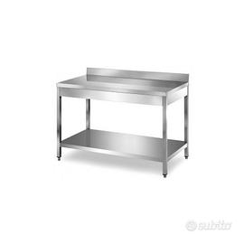 Tavoli neutri in acciaio - cm. 120x60 e 160x70