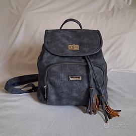 Zainetto grigio melange nuovo