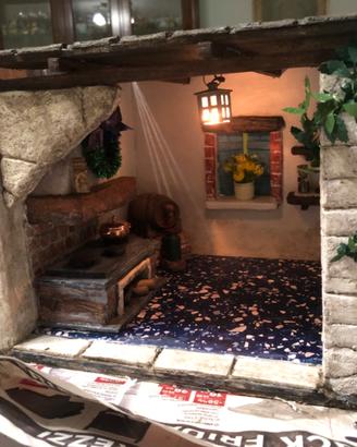 Ambientazione presepe per personaggi 8/10 cm