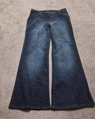 Vintage 2000s jeans donna Flared low waist 
