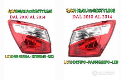 FANALI STOP POSTERIORE DX SX NISSAN QASHQAI  j10