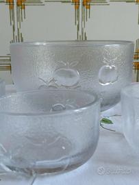 Servizio macedonia / gelato vintage stile Arcoroc 