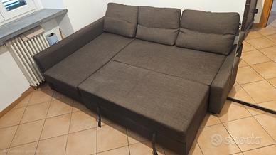 divano letto con contenitore e chaise longue