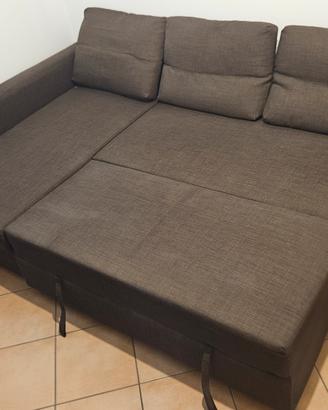 divano letto con contenitore e chaise longue