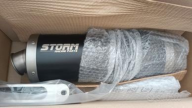 Scarico Storm Oval Nero inox per Honda Crf1000