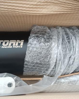 Scarico Storm Oval Nero inox per Honda Crf1000