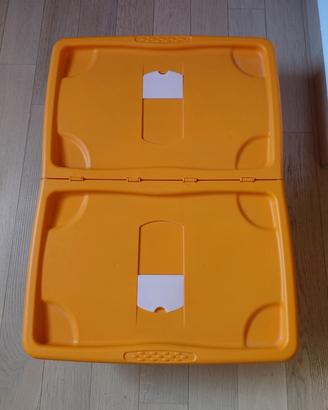 Contenitore portaoggetti con ruote (80x60x18cm)