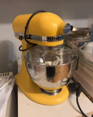 Impastatrice planetaria  Kitchen Aid Giallo pastel