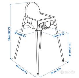 Seggiolone ANTILOP IKEA + accessori