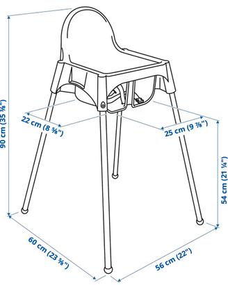 Seggiolone ANTILOP IKEA + accessori