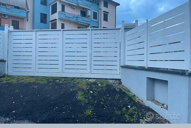 Recinzione pannelli pantografati