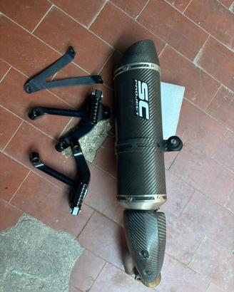 Terminale carbonio sc project bmw s1000xr