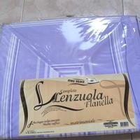 LENZUOLA MATRIMONIALE IN FLANELLA NUOVE