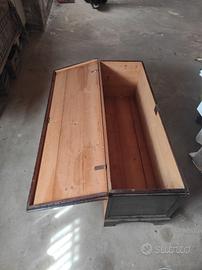 cassapanca legno anni '60