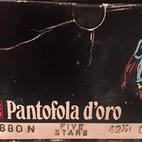 Scarpe calcetto in pelle “pantofola d’oro”