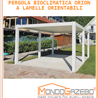Pensilina gazebo pergola bioclimatica 3.6x6 mt alu