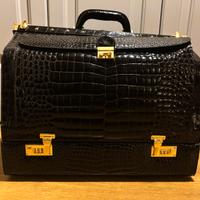 Borsa da viaggio + 24 ore in puro coccodrillo