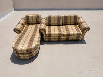 Divano letto 2 posti con chaise longue