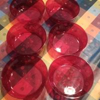 set 6 ciotole plastica trasparente